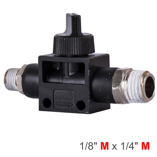 AIRCRAFT Pu Hose Fitting Valve 1/8'm X 1/4'm